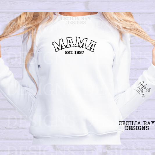 MAMA Crewneck Sweatshirt - Personalized