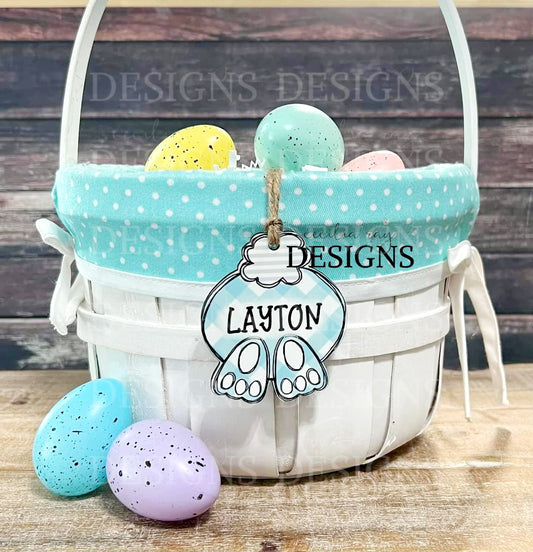 Bunny Butt Easter Basket Tag
